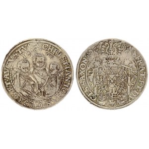 Germany SAXONY 1 Thaler 1598 HB Dresden. Christian II. Johann Georg I. and August(1591-1602). Averse ...