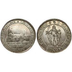 Germany MUNSTER 1 Thaler 1761 Averse: Cathedral view. Averse Legend: CAPIT: CATH: ECCLESIA MONASTERIENSIS ...