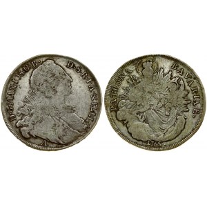 Germany BAVARIA 1 Thaler 1765A Maximilian III Josef(1745-1777). Averse: Draped bust to right; head breaks legend at top...