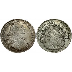 Germany BAVARIA 1 Thaler 1768 Maximilian III Josef(1745-1777). Averse: Draped bust to right; head breaks legend at top...