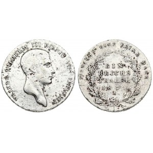 Germany PRUSSIA 1 Thaler 1814 A Friedrich Wilhelm III(1797-1840). Averse: Head right. Averse Legend: FRIEDR...