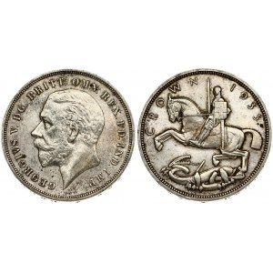 Great Britain 1 Crown 1935 Silver Jubilee. George V(1910-1936). Averse: Head left. Reverse: St...