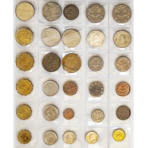 Honduras & Paraguay (20th Century) Including silver; mostly UNC. Lot of 30 Coins
