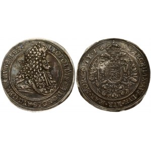 Hungary 1 Thaler 1693KB Leopold I(1657 - 1705). Averse: Laureate bust looking right; curly wig...