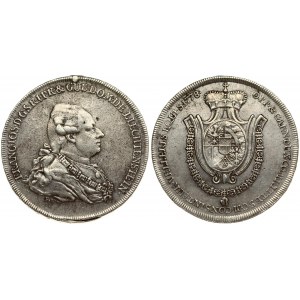 Liechtenstein 1 Thaler 1778 Franz Joseph I(1772-1781 ). Averse: Bust right. Averse Legend: FRANCIOS D G ..... Reverse...