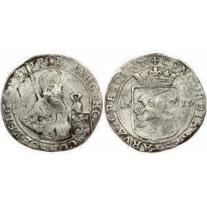 Netherlands WEST FRIESLAND 1 Nederlandse Rijksdaalder 1619 Averse: Laureate 1...