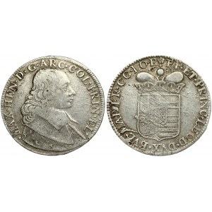 Liege 1 Patagon 1683 Maximilian Henry(1650-1688). Averse: Bust of Maximilian Henry right. Averse Legend: MAX • H(EA...