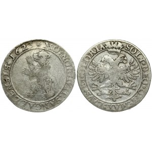 Switzerland SAINT GALL 1 Thaler 1623. Averse: Bear facing left. Year in legend. Reverse: Crown over double-headed eagle...