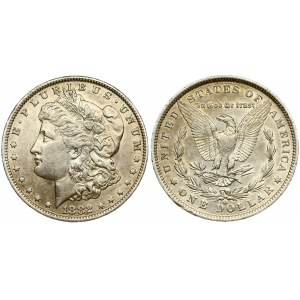 USA 1 Dollar 1882 O 'Morgan Dollar' New Orleans. Averse: Liberty head; facing left. Lettering: E·PLURIBUS·UNUM LIBERTY...