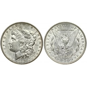 USA 1 Dollar 1886 'Morgan Dollar' Philadelphia. Averse: Liberty head; facing left. Lettering: E·PLURIBUS·UNUM LIBERTY...