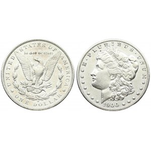 USA 1 Dollar 1900 'Morgan Dollar' O New Orleans. Averse: Liberty head; facing left. Lettering...