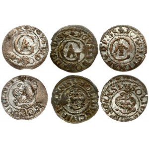 Latvia Livonia 1 Solidus (1611-1635) Riga. Gustavus Adolphus(1611-1632) & Christina (1632-1654). SWEDISH OCCUPATION...