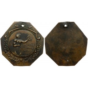 Latvia Sports Medal-Plaques (1939). Sports Week - Liepaja. Copper. Weight approx: 28.22g. Diameter...