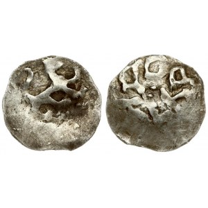 Lithuania 1/2 Bohemian Grosz ND(1394) Vilnius Mint. Vytautas(1392-1430). Averse: Lion facing right. Reverse...
