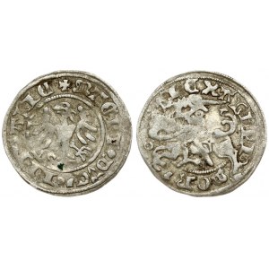 Lithuania 1/2 Grosz (1501-1506) Vilnius. Alexander Jagiellon (1501–1506); Lithuanian coins undated; Vilnius. Averse...