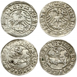 Lithuania 1/2 Grosz 1512 & 1513 Vilnius. Sigismund I the Old (1506-1548). Averse Lettering: MONETA: SIGISMVNDI: ...+...