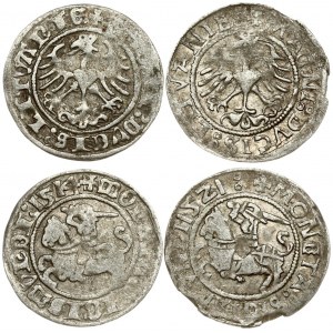 Lithuania 1/2 Grosz 1514 & 1521 Vilnius. Sigismund I the Old (1506-1548). Averse Lettering: MONETA: SIGISMVNDI:...  +...