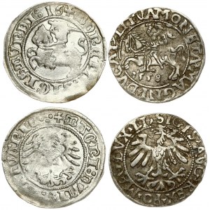 Lithuania 1/2 Grosz 1516 & 1/2 Grosz 1558 Vilnius. Sigismund I the Old (1506-1548) & Sigismund II Augustus (1545-1572)...