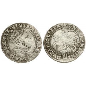 Lithuania 1 Grosz 1546 Vilnius. Sigismund II Augustus (1545-1572). Lithuanian coins Vilnius; on the reverse...