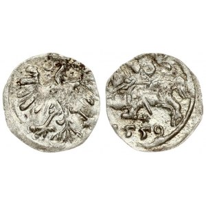 Lithuania 1 Denar 1559 Vilnius. Sigismund II Augustus (1545-1572) - Lithuanian coins Vilnius. Reverse Lettering: 1559...