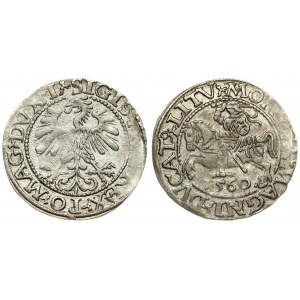Lithuania 1/2 Grosz 1560 Vilnius. Sigismund II Augustus (1545-1572). Averse Lettering: SIGIS AVG REX PO MAG DVX L...