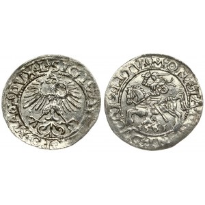 Lithuania 1/2 Grosz 1561 Vilnius. Sigismund II Augustus (1545-1572). Averse Lettering: SIGIS AVG REX PO MAG DVX L...