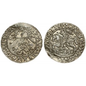 Lithuania 1/2 Grosz 1562 Vilnius. Sigismund II Augustus (1545-1572). Averse Lettering: SIGIS AVG REX PO MAG DVX L...