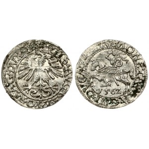 Lithuania 1/2 Grosz 1562 Vilnius. Sigismund II Augustus (1545-1572). Averse Lettering: SIGIS AVG REX PO MAG DVX L...