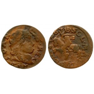 Lithuania 1 Solidus 1663 GFH. John II Casimir Vasa (1649–1668). Averse...