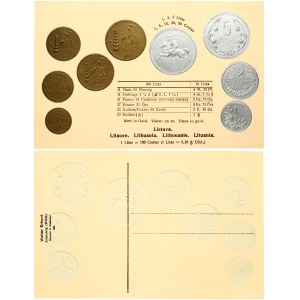 Lithuania Post Card 1931 Altensteig Württemberg. Value in Gold. 1 Litas = 100 Centas (1 Litas = 0.10 $ USA)...