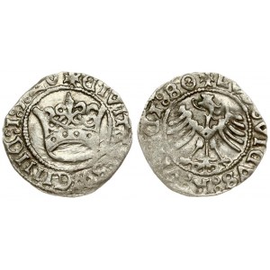Poland 1/2 Grosz 1520 Silesia the city of Swidnica - Ludwik Jagiellonczyk (1516-1526); the king of Bohemia and Hungary...