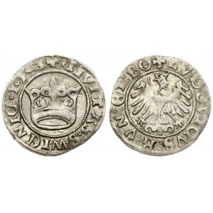 Poland 1/2 Grosz 1523 Silesia the city of Swidnica - Ludwik Jagiellonczyk (1516-1526); the king of Bohemia and Hungary...