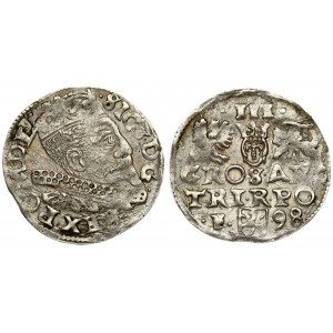 Poland 3 Groszy 1598 Wschowa. Sigismund III Vasa (1587-1632) - crown coins1598. Wschowa...