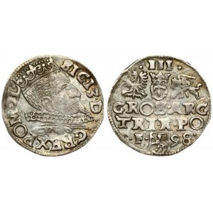 Poland 3 Groszy 1598 Wschowa. Sigismund III Vasa (1587-1632) - crown coins1598. Wschowa. Variation with the letters D...