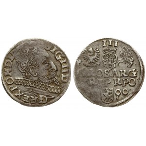 Poland 3 Groszy 1600 Poznan. Sigismund III Vasa (1587-1632). Crown coins. Averse: Crowned bust right. Reverse: Value...