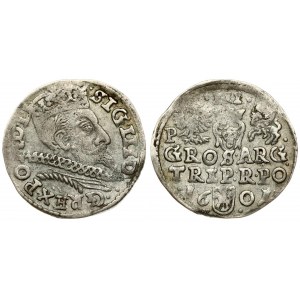 Poland 3 Groszy 1601 Poznan. Sigismund III Vasa (1587-1632) - crown coins 1601. Poznan. Letter P next to Orle. Silver...