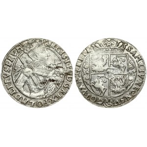 Poland 1 Ort 1623 (PRV M+) Bydgoszcz. Sigismund III Vasa (1587-1632). Averse: Crowned half-length figure right. Reverse...
