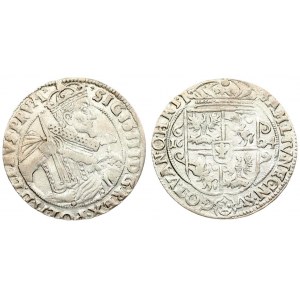 Poland 1 Ort 1624 Bydgoszcz. Sigismund III Vasa (1587-1632). Averse: Crowned half-length figure right. Reverse...