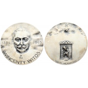 Poland Medal (1983) WINCENTS WITOS (1874-1945). Signed: S. Sikora. PTAiN Mława 1983. Silver. Weight approx: 93.11 g...