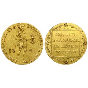 Netherlands 1 Ducat 1841 St Petersburg Mint. Imitating a gold Ducat of Willem I Rare Russia 1 Ducat 1841...
