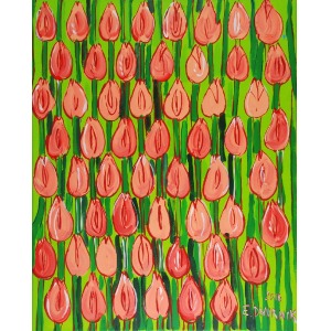 Edward DWURNIK (ur. 1943), Pomarańczowe tulipany, 2016