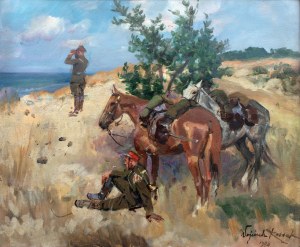 Wojciech Kossak (1856 Paryż - 1942 Kraków), Patrol ułański