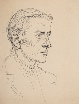 Wlastimil Hofman (1881 Praga - 1970 Szklarska Poręba), Portret mężczyzny