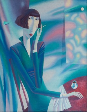 Eduard Nikonorov (1951 Baranowicze-2019 Iwano-Frankivsko), Cafe, 2001 r.