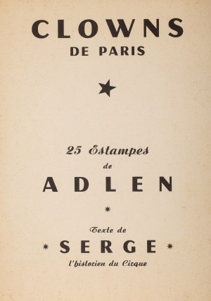 Michel Adlen (1898 Łuck – 1980 Paryż), Clowns de Paris, 1959 r.