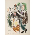 Michel Adlen (1898 Łuck – 1980 Paryż), Clowns de Paris, 1959 r.