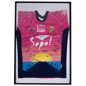 T-Shirt des OGNIWO SOPOT RUGBY Vereins, Polnischer Meister 2019