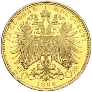 Austria, Franciszek Józef, 20 koron 1896, Wiedeń