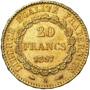 Francja, Republika, 20 franków 1897, Paryż