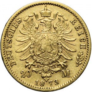 Niemcy, Prusy, 20 marek 1873 C, Wilhelm I, Frankfurt